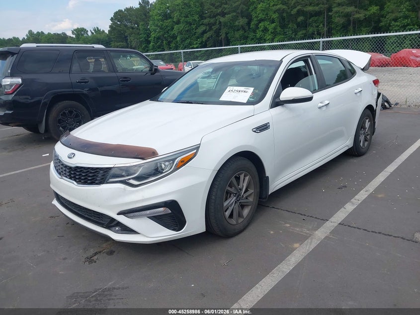 2020 Kia Optima VIN 5XXGT4L38LG399939 IAAI salvage auction — REAR END, Salvage Title, sold $1,450 on 2026-07-08 (photo 2)