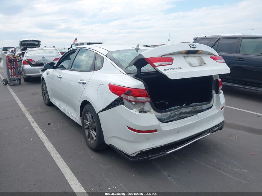 2020 Kia Optima VIN 5XXGT4L38LG399939 IAAI salvage auction — REAR END, Salvage Title, sold $1,450 on 2026-07-08 (photo 3)