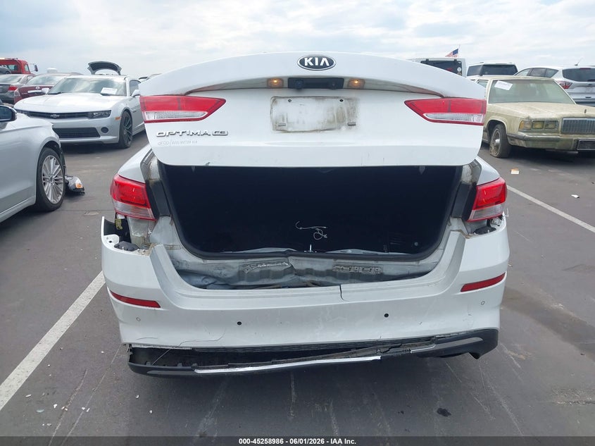 2020 Kia Optima VIN 5XXGT4L38LG399939 IAAI salvage auction — REAR END, Salvage Title, sold $1,450 on 2026-07-08 (photo 6)