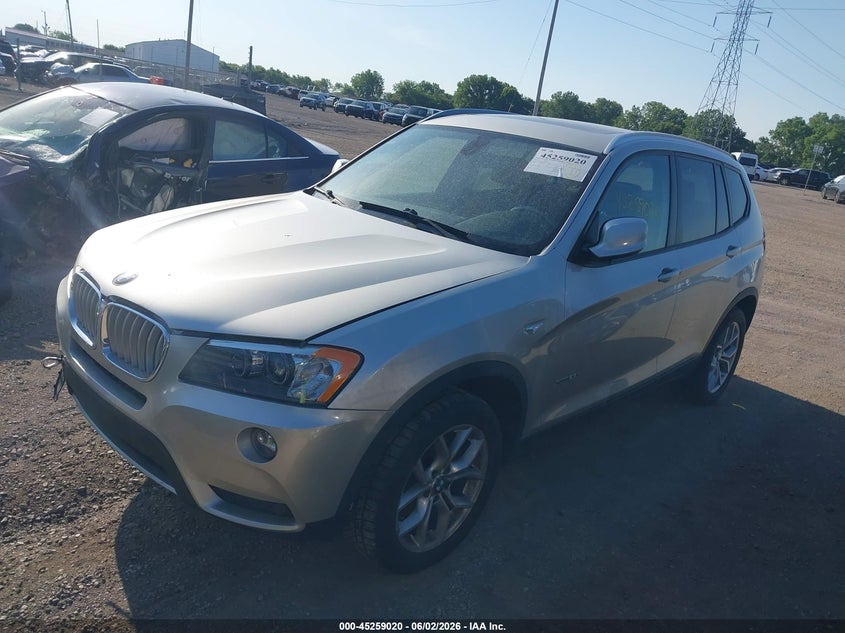 2013 BMW X3 VIN 5UXWX9C5XD0A31815 IAAI salvage auction — NORMAL WEAR, Clear (Indiana), sold $799 on 2026-07-08 (photo 2)