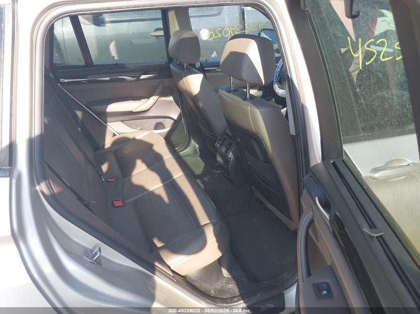 2013 BMW X3 VIN 5UXWX9C5XD0A31815 IAAI salvage auction — NORMAL WEAR, Clear (Indiana), sold $799 on 2026-07-08 (photo 8)