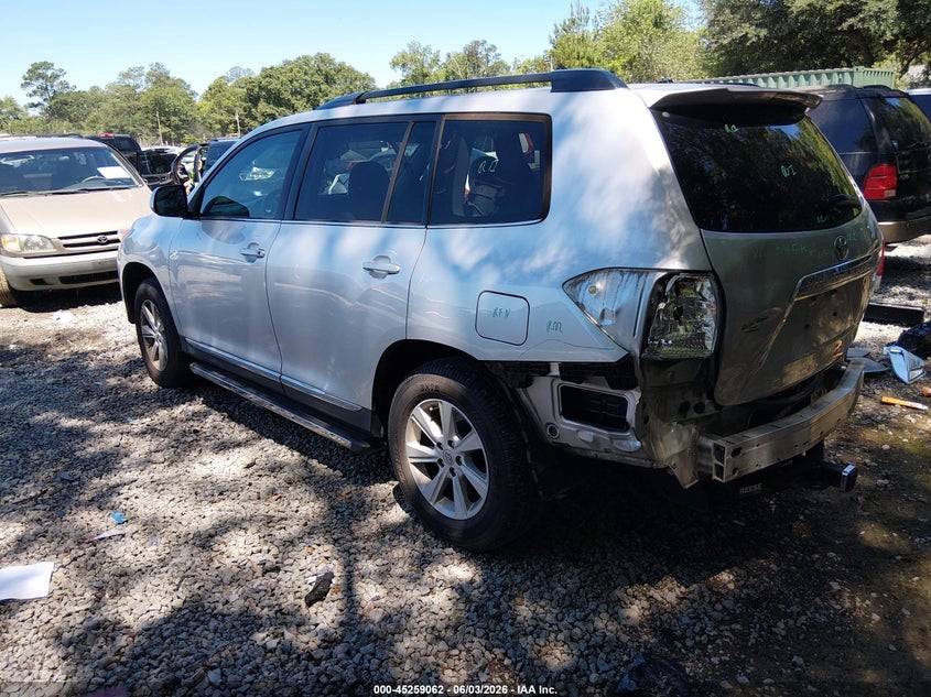 2012 Toyota Highlander VIN 5TDZA3EH7CS018064 IAAI salvage auction — REAR END, Salvage Title, sold $6,000 on 2026-07-07 (photo 3)
