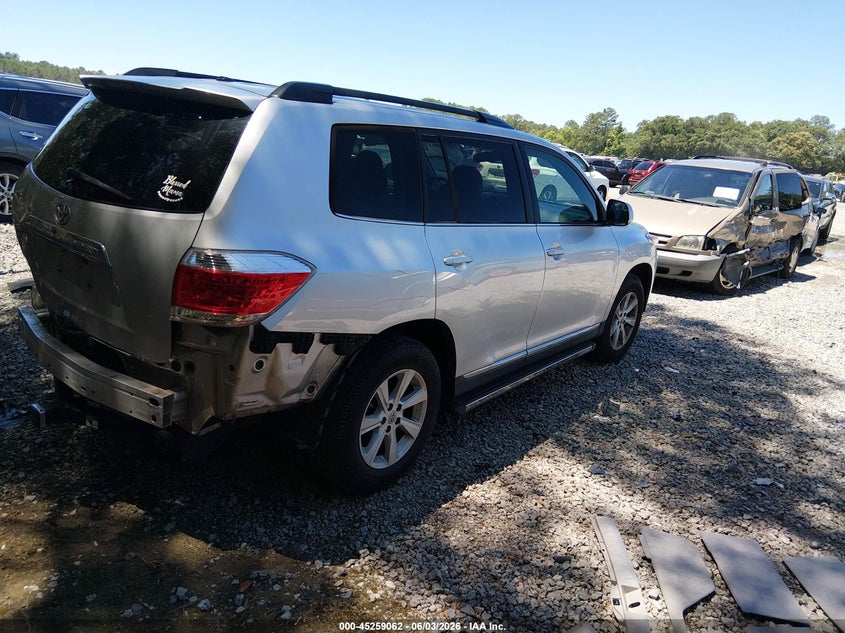 2012 Toyota Highlander VIN 5TDZA3EH7CS018064 IAAI salvage auction — REAR END, Salvage Title, sold $6,000 on 2026-07-07 (photo 4)