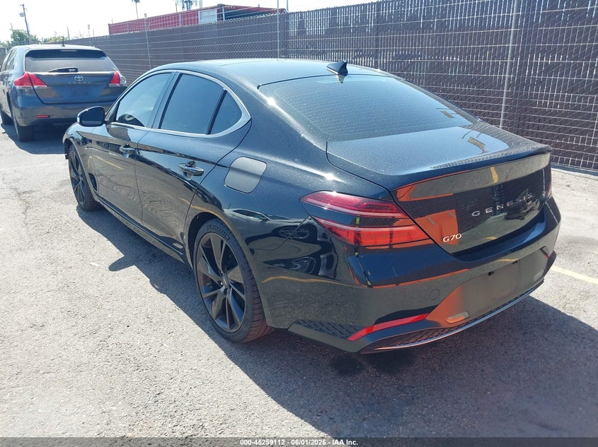 2023 Genesis G70 VIN KMTG34TA5PU115408 IAAI salvage auction — FRONT END, Salvage Title, sold $4,550 on 2026-07-10 (photo 3)