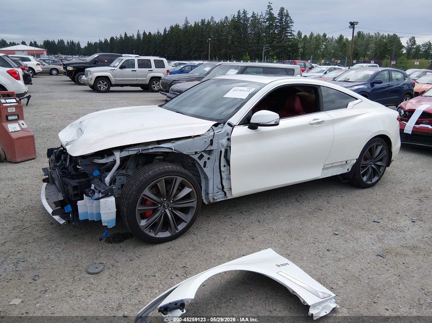 2018 Infiniti Q60 VIN JN1FV7EL2JM630283 IAAI salvage auction — NORMAL WEAR, Rebuilt-Non-Public (Washington), sold $7,550 on 2026-07-15 (photo 2)