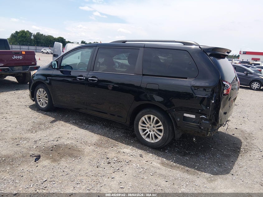 2017 Toyota Sienna VIN 5TDYZ3DCXHS867333 IAAI salvage auction — REAR END, Salvage Title, sold $6,200 on 2026-07-15 (photo 3)