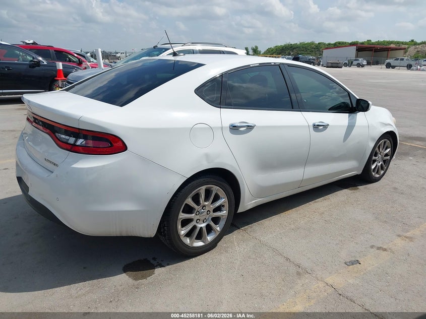 2013 Dodge Dart VIN 1C3CDFCA5DD132568 IAAI salvage auction — RIGHT SIDE, Salvage Title, sold $650 on 2026-08-01 (photo 4)