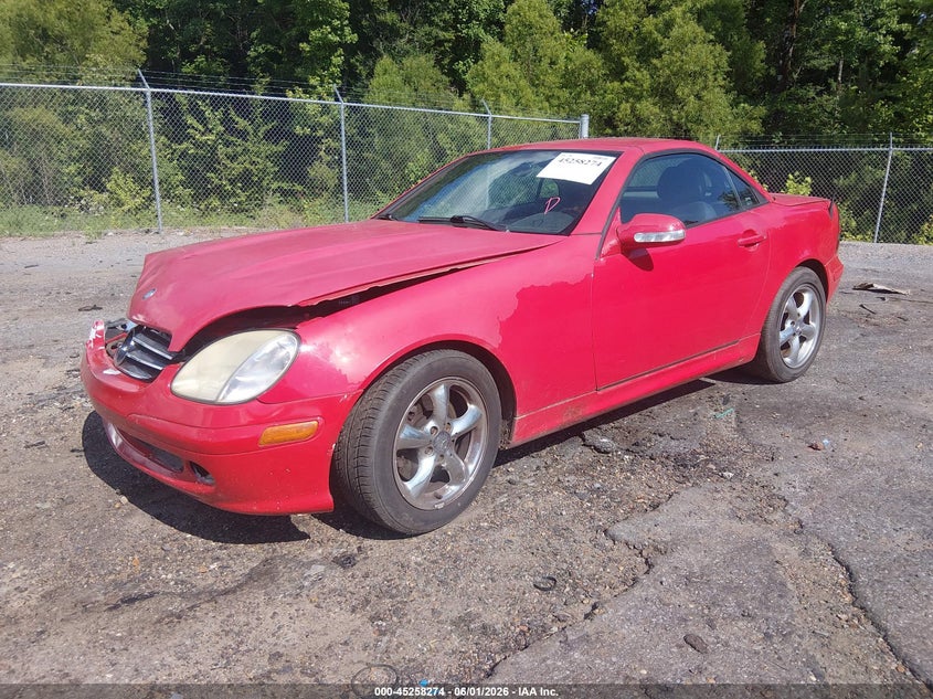 2002 Mercedes-benz Slk-class VIN WDBKK65F12F265656 IAAI salvage auction — FRONT END, Salvage (Mississippi), sold $225 on 2026-07-08 (photo 2)