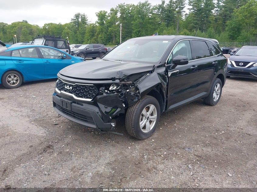 2023 Kia Sorento VIN 5XYRGDLC3PG215425 IAAI salvage auction — FRONT END, Salvage (Massachusetts), sold $5,700 on 2026-07-31 (photo 2)