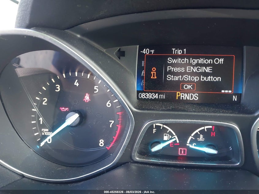 2017 Ford Escape VIN 1FMCU0JD4HUE84886 IAAI salvage auction — MECHANICAL, Clear (North Carolina), sold $525 on 2026-07-04 (photo 7)