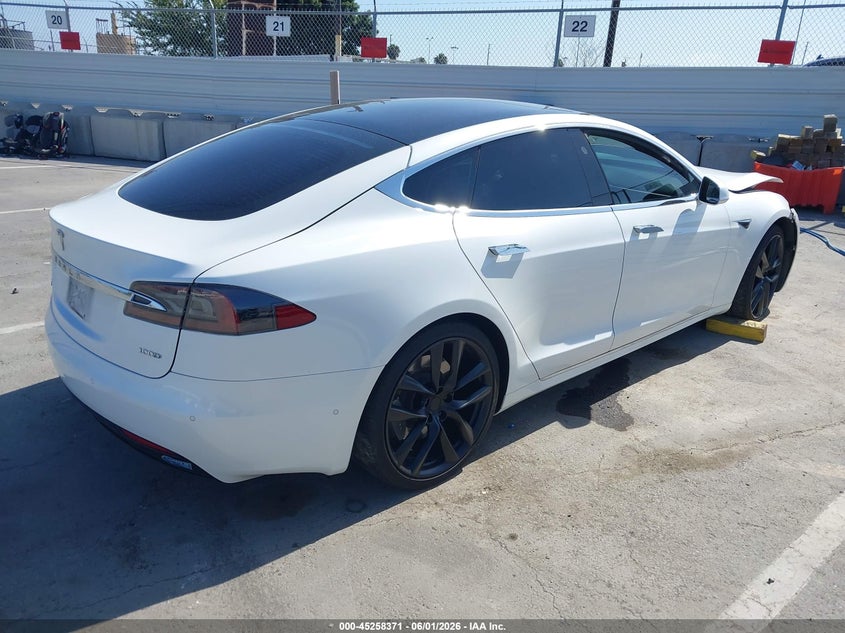 2017 Tesla Model s VIN 5YJSA1E23HF233132 IAAI salvage auction — FRONT END, Salvage (California), sold $5,600 on 2026-07-22 (photo 4)