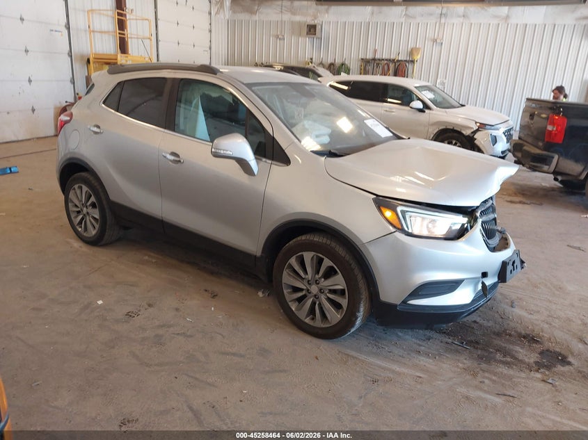 2018 Buick Encore VIN KL4CJASB6JB509458 IAAI salvage auction — FRONT END, Salvage Title, sold $575 on 2026-07-21 (photo 1)
