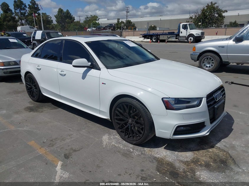 2016 Audi A4 VIN WAUBFAFL3GN015794 IAAI salvage auction — NORMAL WEAR, Salvage Title, sold $600 on 2026-07-29 (photo 1)