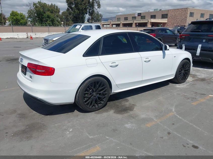 2016 Audi A4 VIN WAUBFAFL3GN015794 IAAI salvage auction — NORMAL WEAR, Salvage Title, sold $600 on 2026-07-29 (photo 4)