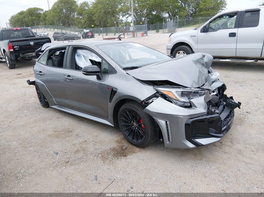 2025 Toyota Corolla VIN JTNABAAE8SA021587 IAAI salvage auction — FRONT & REAR, Salvage (Nebraska), sold $3,350 on 2026-07-16 (photo 1)