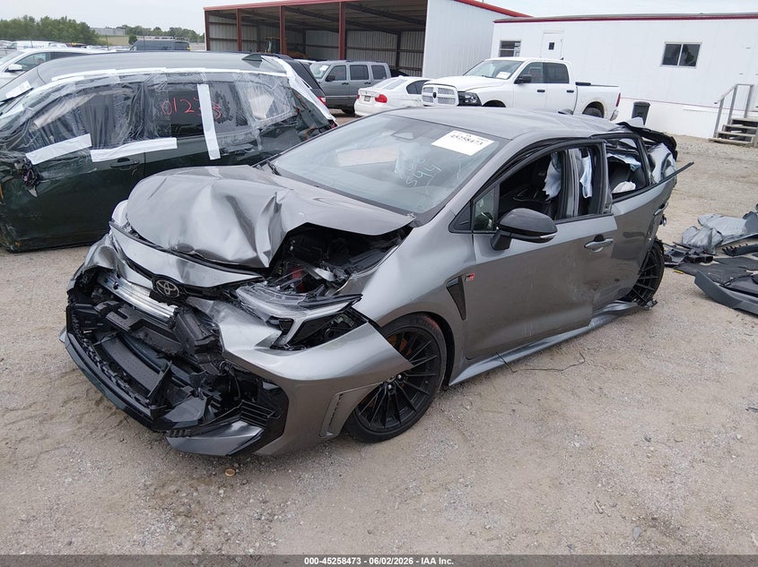 2025 Toyota Corolla VIN JTNABAAE8SA021587 IAAI salvage auction — FRONT & REAR, Salvage (Nebraska), sold $3,350 on 2026-07-16 (photo 2)