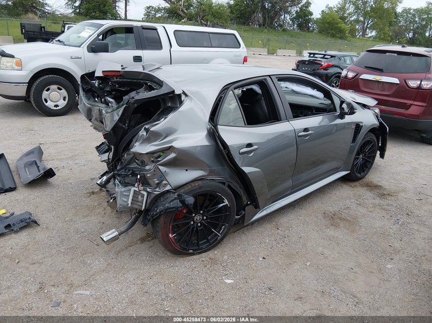 2025 Toyota Corolla VIN JTNABAAE8SA021587 IAAI salvage auction — FRONT & REAR, Salvage (Nebraska), sold $3,350 on 2026-07-16 (photo 4)