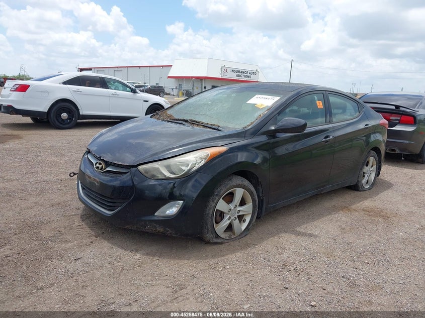 2013 Hyundai Elantra VIN KMHDH4AE6DU913500 IAAI salvage auction — NORMAL WEAR, Clear (Minnesota), sold $500 on 2026-07-21 (photo 2)