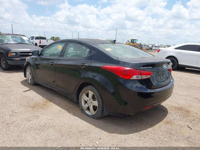 2013 Hyundai Elantra VIN KMHDH4AE6DU913500 IAAI salvage auction — NORMAL WEAR, Clear (Minnesota), sold $500 on 2026-07-21 (photo 3)