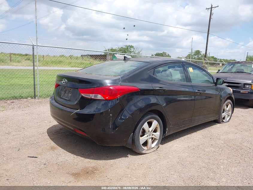 2013 Hyundai Elantra VIN KMHDH4AE6DU913500 IAAI salvage auction — NORMAL WEAR, Clear (Minnesota), sold $500 on 2026-07-21 (photo 4)
