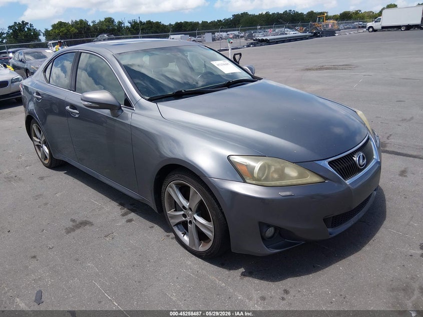2012 Lexus Is VIN JTHBE5C20C5028844 IAAI salvage auction — NORMAL WEAR, Clear (Florida), sold $2,025 on 2026-07-13 (photo 1)