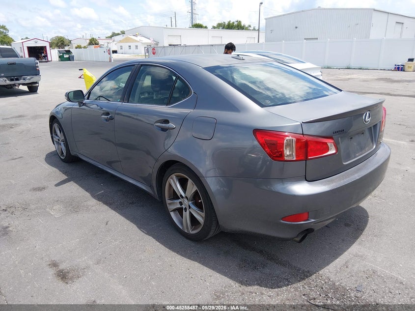 2012 Lexus Is VIN JTHBE5C20C5028844 IAAI salvage auction — NORMAL WEAR, Clear (Florida), sold $2,025 on 2026-07-13 (photo 3)