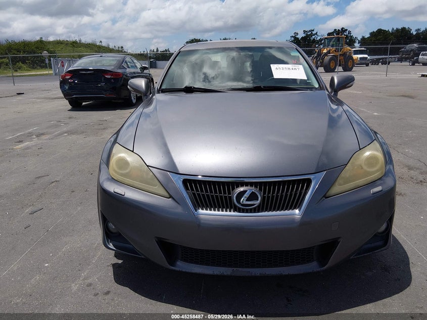 2012 Lexus Is VIN JTHBE5C20C5028844 IAAI salvage auction — NORMAL WEAR, Clear (Florida), sold $2,025 on 2026-07-13 (photo 6)