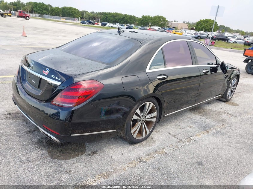 2020 Mercedes-benz S class VIN WDDUG6EBXLA510077 IAAI salvage auction — NORMAL WEAR, Clear (Florida), sold $14,000 on 2026-08-06 (photo 4)