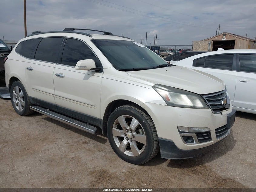 2015 Chevrolet Traverse VIN 1GNKRJKD0FJ333314 IAAI salvage auction — ENGINE DAMAGE, Salvage Title, sold $25 on 2026-07-28 (photo 1)