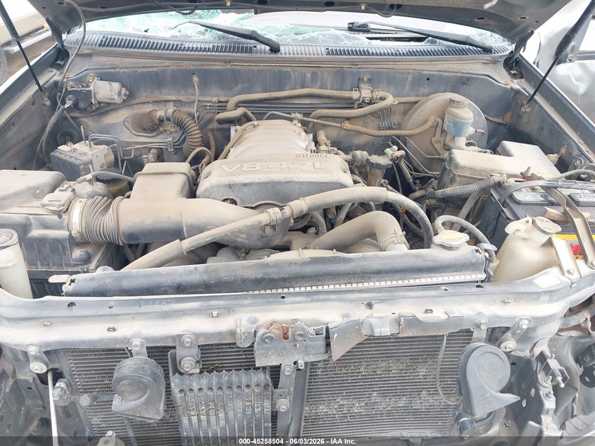 2004 Toyota Tundra VIN 5TBRT34154S453612 IAAI salvage auction — ROLLOVER, Salvage (Texas), sold $750 on 2026-07-28 (photo 9)