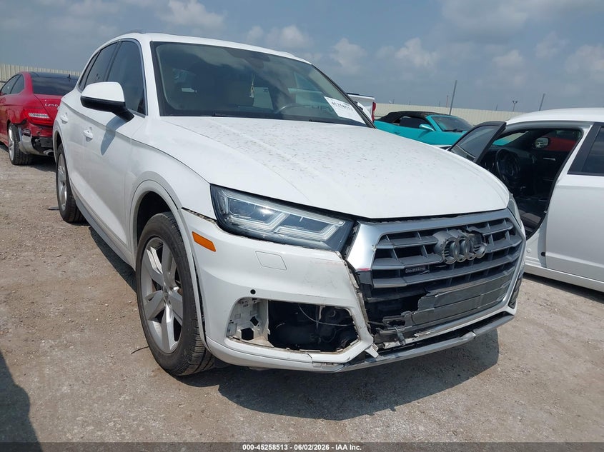 2018 Audi Q5 VIN WA1BNAFY9J2199515 IAAI salvage auction — RIGHT FRONT, Original (Texas), sold $6,100 on 2026-07-13 (photo 1)
