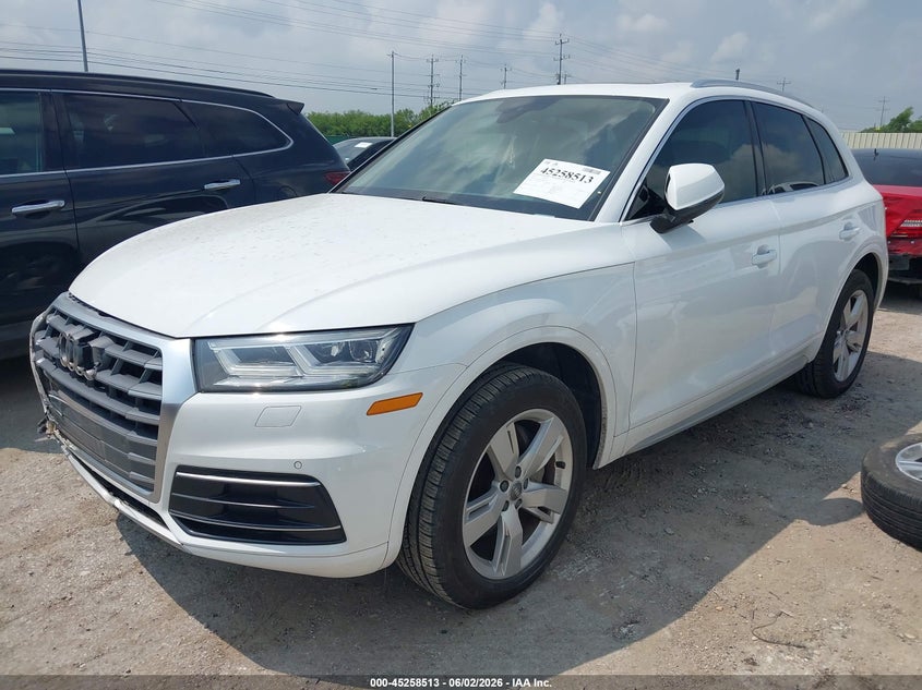 2018 Audi Q5 VIN WA1BNAFY9J2199515 IAAI salvage auction — RIGHT FRONT, Original (Texas), sold $6,100 on 2026-07-13 (photo 2)