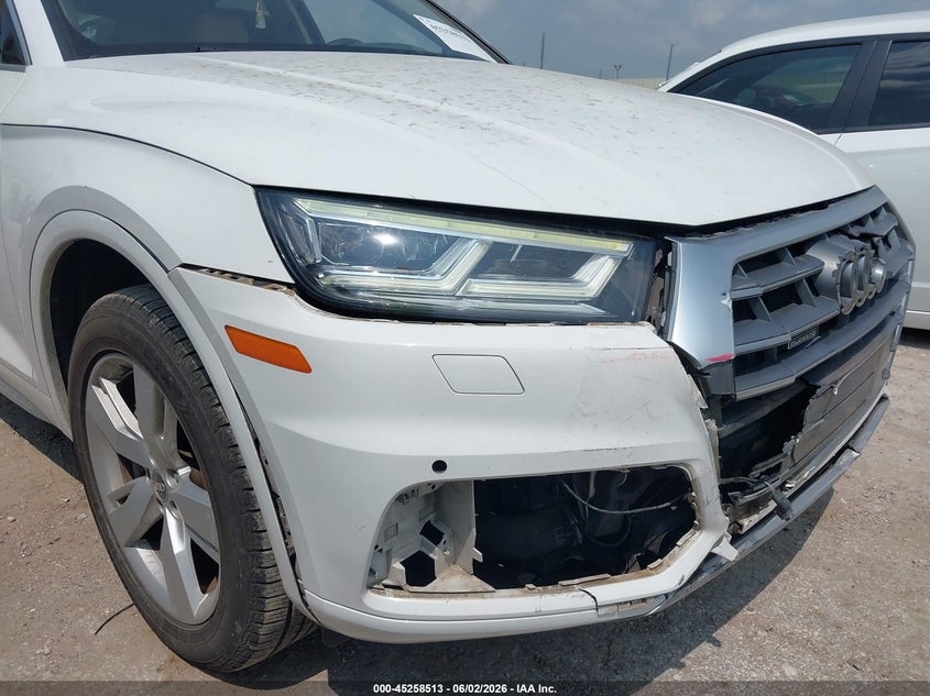 2018 Audi Q5 VIN WA1BNAFY9J2199515 IAAI salvage auction — RIGHT FRONT, Original (Texas), sold $6,100 on 2026-07-13 (photo 6)