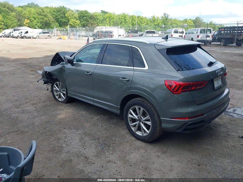 2023 Audi Q3 VIN WA1DECF33P1120220 IAAI salvage auction — FRONT END, Salvage Title, sold $2,350 on 2026-07-20 (photo 3)