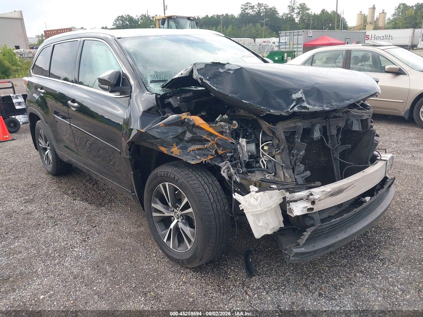 2016 Toyota Highlander VIN 5TDJKRFH1GS333380 IAAI salvage auction — FRONT END, Salvage Title, sold $975 on 2026-07-08 (photo 1)