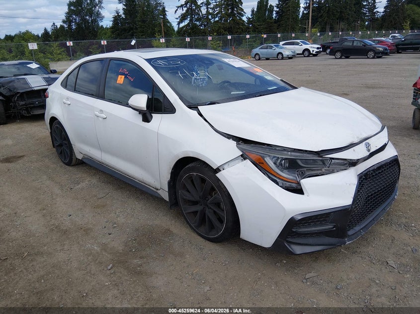 2020 Toyota Corolla VIN JTDP4RCE2LJ030646 IAAI salvage auction — BIO HAZARD, Salvage Title, sold $4,750 on 2026-07-15 (photo 1)