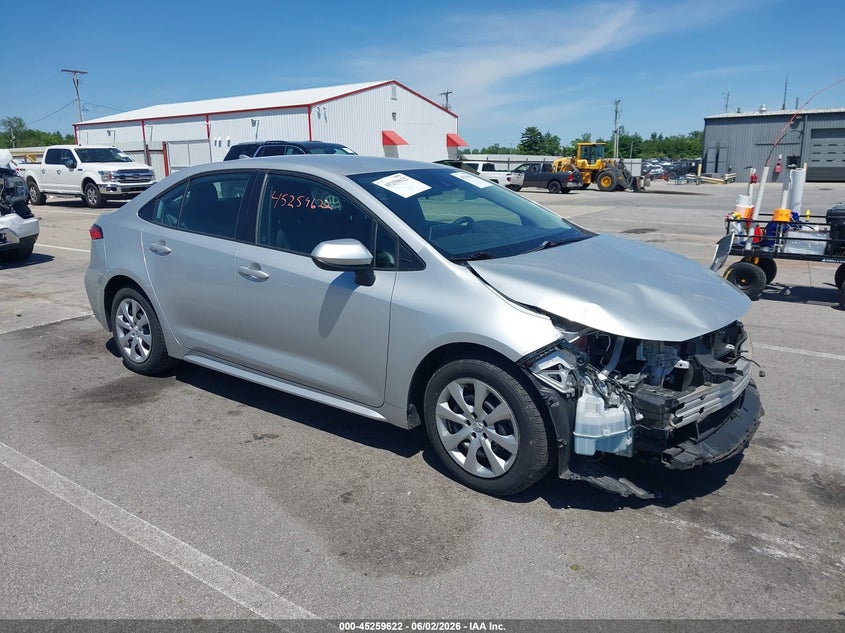 2021 Toyota Corolla VIN 5YFEPMAE4MP165693 IAAI salvage auction — FRONT END, Salvage Title, sold $4,650 on 2026-07-17 (photo 1)