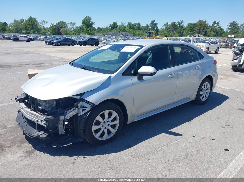2021 Toyota Corolla VIN 5YFEPMAE4MP165693 IAAI salvage auction — FRONT END, Salvage Title, sold $4,650 on 2026-07-17 (photo 2)