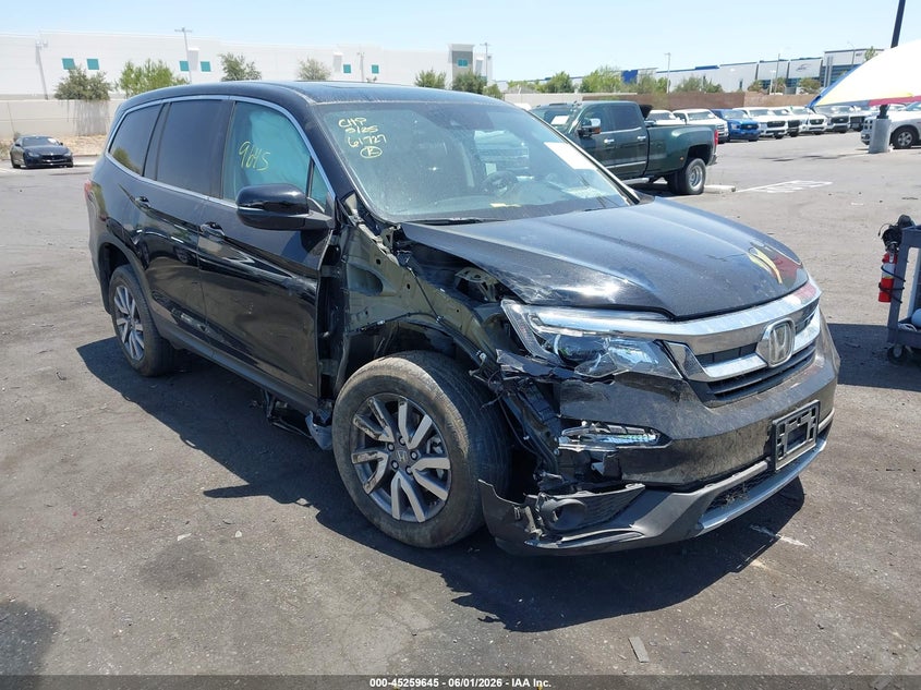 2022 Honda Pilot VIN 5FNYF5H51NB006333 IAAI salvage auction — FRONT END, Salvage Title, sold $2,750 on 2026-07-31 (photo 1)