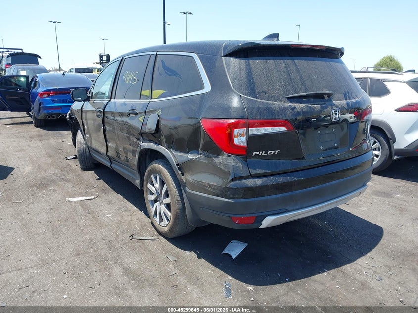 2022 Honda Pilot VIN 5FNYF5H51NB006333 IAAI salvage auction — FRONT END, Salvage Title, sold $2,750 on 2026-07-31 (photo 3)