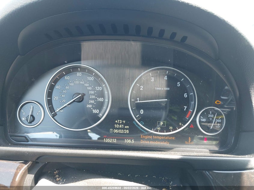 2014 BMW 5er VIN WBA5A7C54ED617417 IAAI salvage auction — RIGHT SIDE, Salvage (Georgia), sold $1,800 on 2026-07-14 (photo 7)