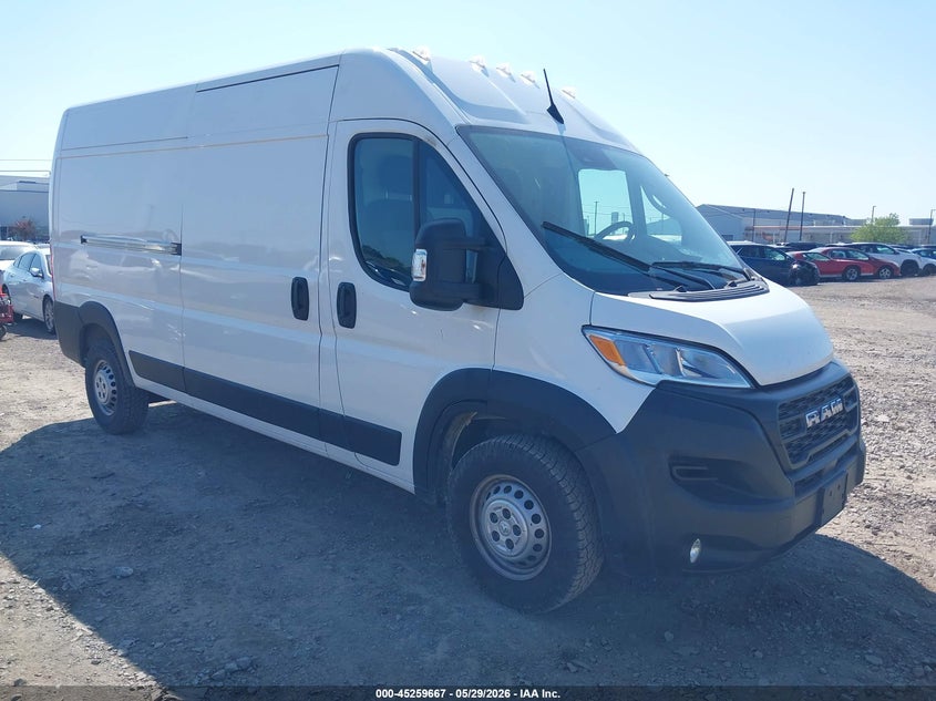 2025 Ram Promaster 3500 VIN 3C6MRVHG9SE546349 IAAI salvage auction — NORMAL WEAR, Clear (New York), sold $14,050 on 2026-07-23 (photo 1)