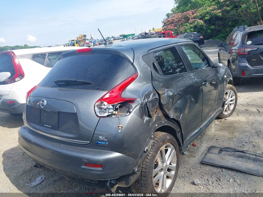 2012 Nissan Juke VIN JN8AF5MR3CT108337 IAAI salvage auction — LEFT SIDE, Salvage Title, sold $325 on 2026-07-14 (photo 4)