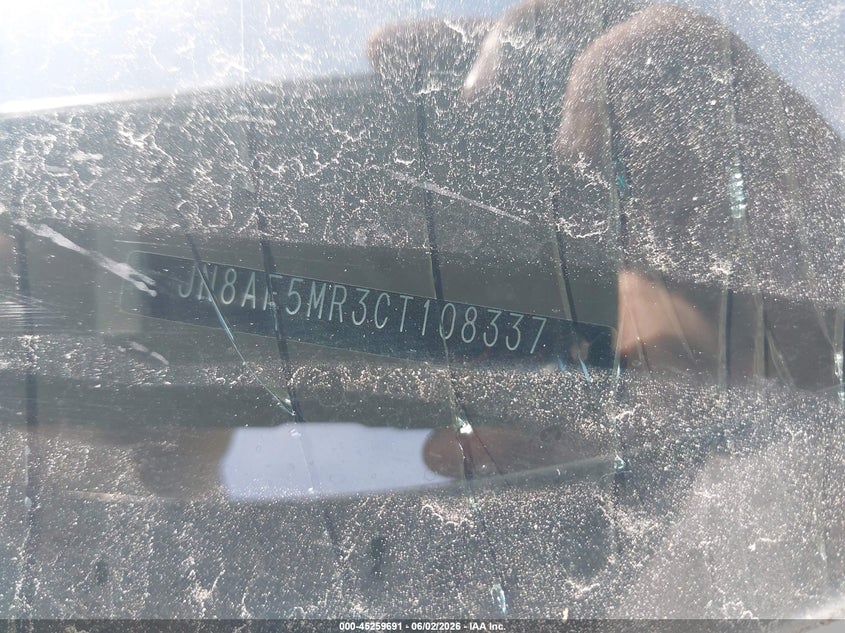 2012 Nissan Juke VIN JN8AF5MR3CT108337 IAAI salvage auction — LEFT SIDE, Salvage Title, sold $325 on 2026-07-14 (photo 9)