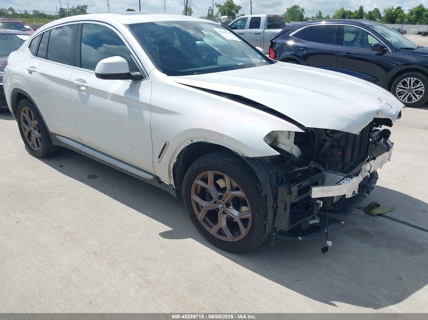 2023 BMW X4 VIN 5UX33DT01P9S64274 IAAI salvage auction — FRONT END, Original (Texas), sold $16,500 on 2026-08-21 (photo 1)