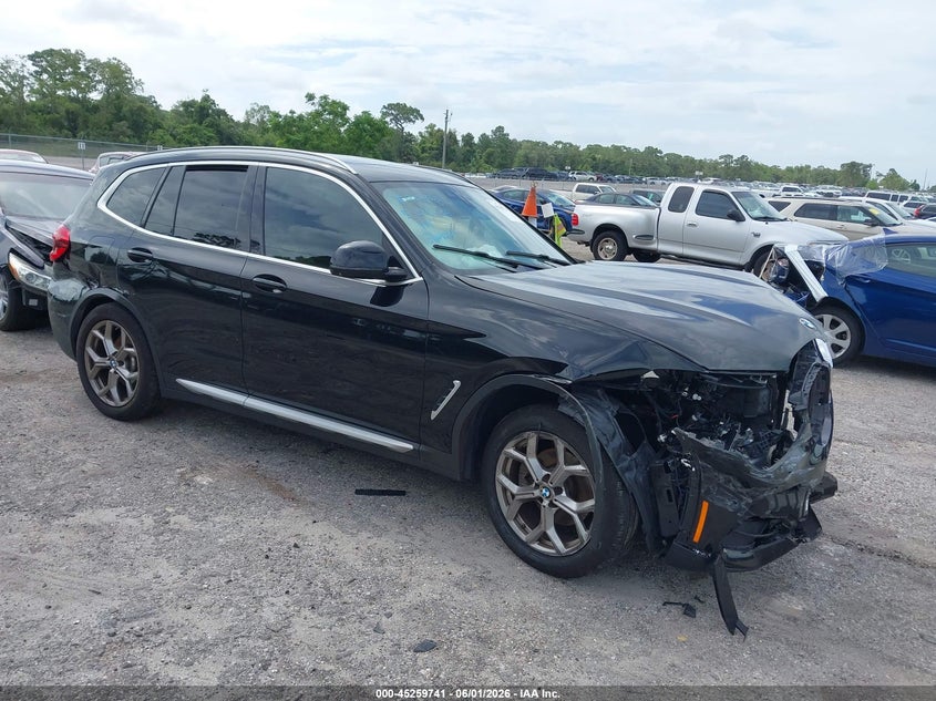 2021 BMW X3 VIN 5UXTY3C09M9G01283 IAAI salvage auction — FRONT & REAR, Salvage Title, sold $4,250 on 2026-07-16 (photo 1)