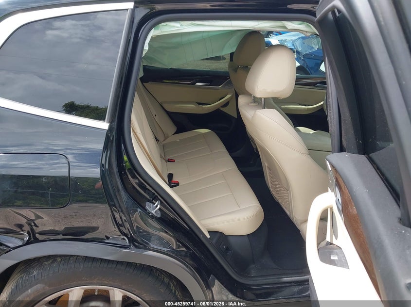 2021 BMW X3 VIN 5UXTY3C09M9G01283 IAAI salvage auction — FRONT & REAR, Salvage Title, sold $4,250 on 2026-07-16 (photo 8)