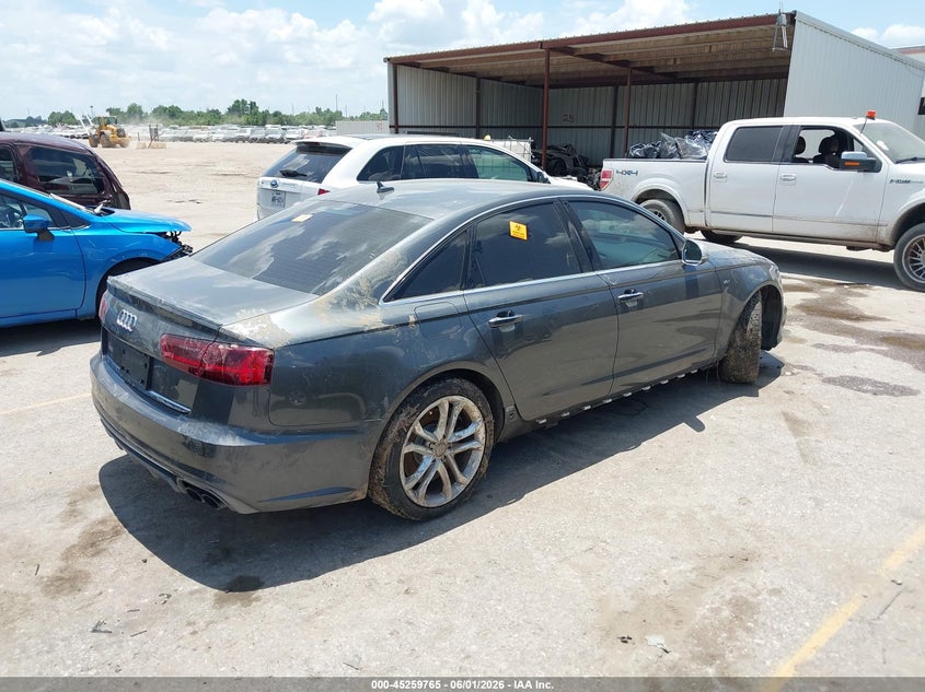 2016 Audi S6 VIN WAUH2AFC5GN017150 IAAI salvage auction — WATER/FLOOD, Salvage Title, sold $3,000 on 2026-07-09 (photo 4)