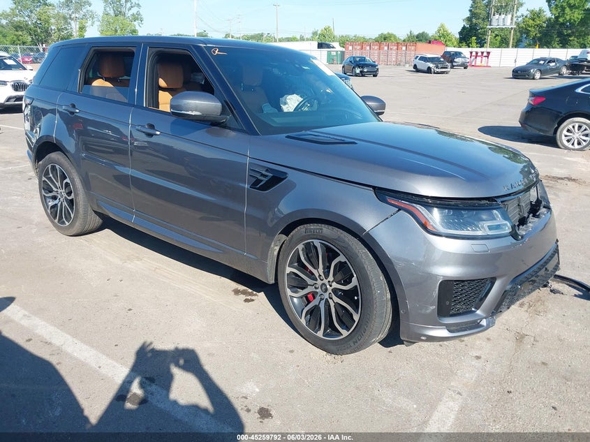 2018 Land rover Range rover sport VIN SALWR2RE5JA181370 IAAI salvage auction — FRONT END, Salvage (Tennessee), sold $13,800 on 2026-07-28 (photo 1)