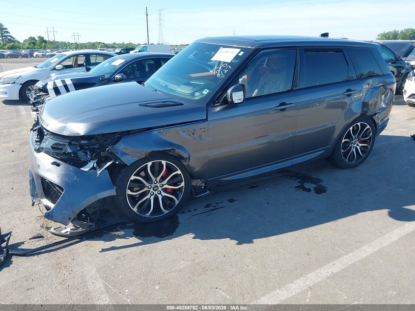 2018 Land rover Range rover sport VIN SALWR2RE5JA181370 IAAI salvage auction — FRONT END, Salvage (Tennessee), sold $13,800 on 2026-07-28 (photo 2)